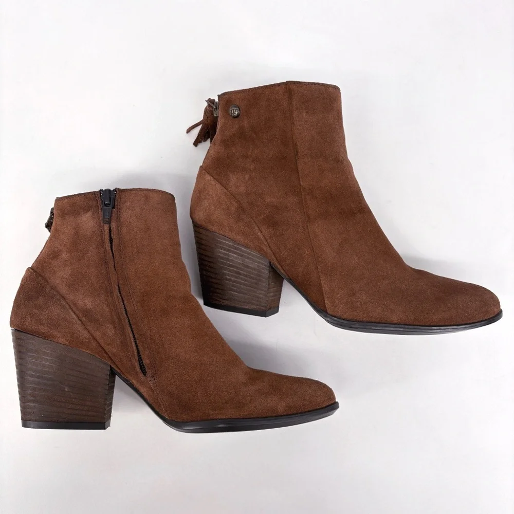 PAUL GREEN Jada Brown Suede Ankle Boots 8
